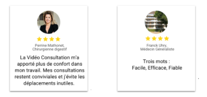 avis positifs sur la vidéo consultation